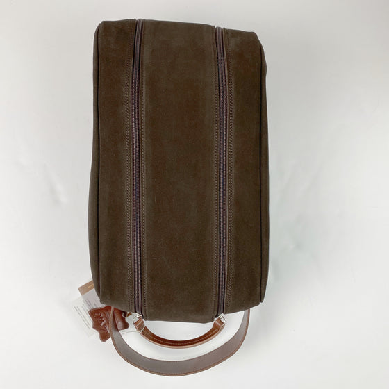 Barcelona Suede Shoe Bag - Peanuts and Golf in Brown