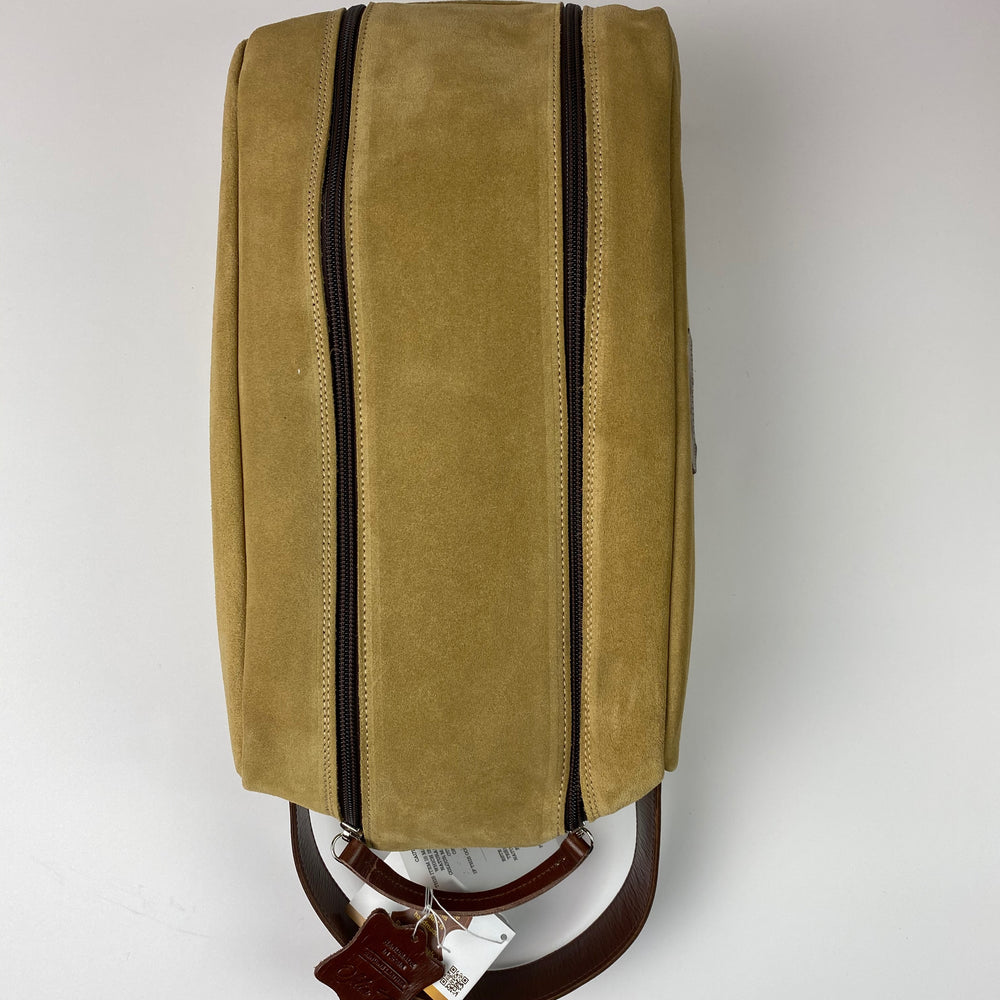 Barcelona Suede Shoe Bag - Peanuts and Golf in Sand