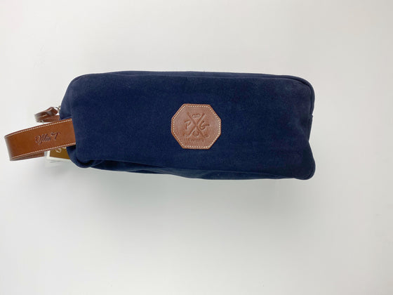 Barcelona Suede Shoe Bag - Peanuts and Golf in Navy Blue
