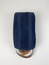 Barcelona Suede Shoe Bag - Peanuts and Golf in Navy Blue