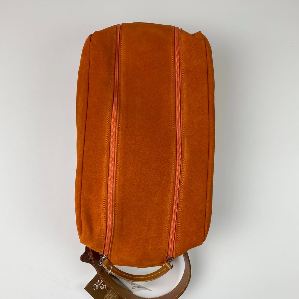 Barcelona Suede Shoe Bag - Peanuts and Golf in Orange