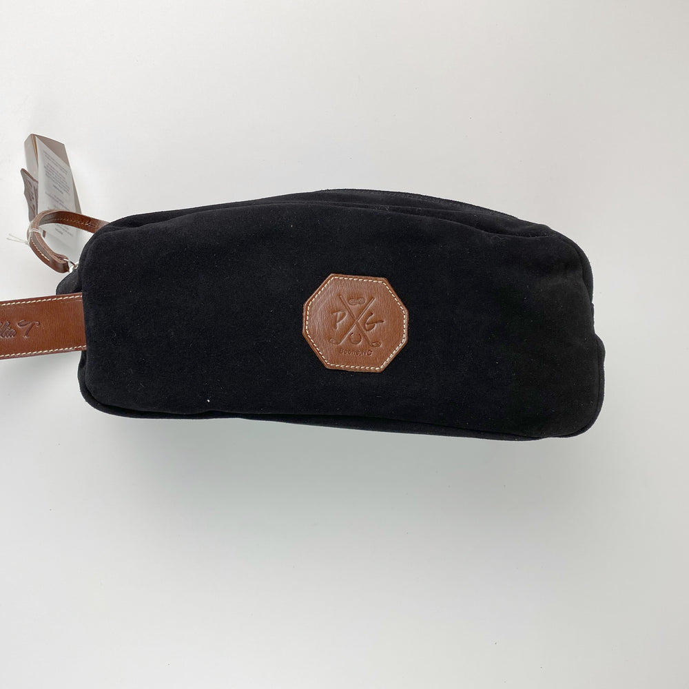 Barcelona Suede Shoe Bag - Peanuts and Golf in Black