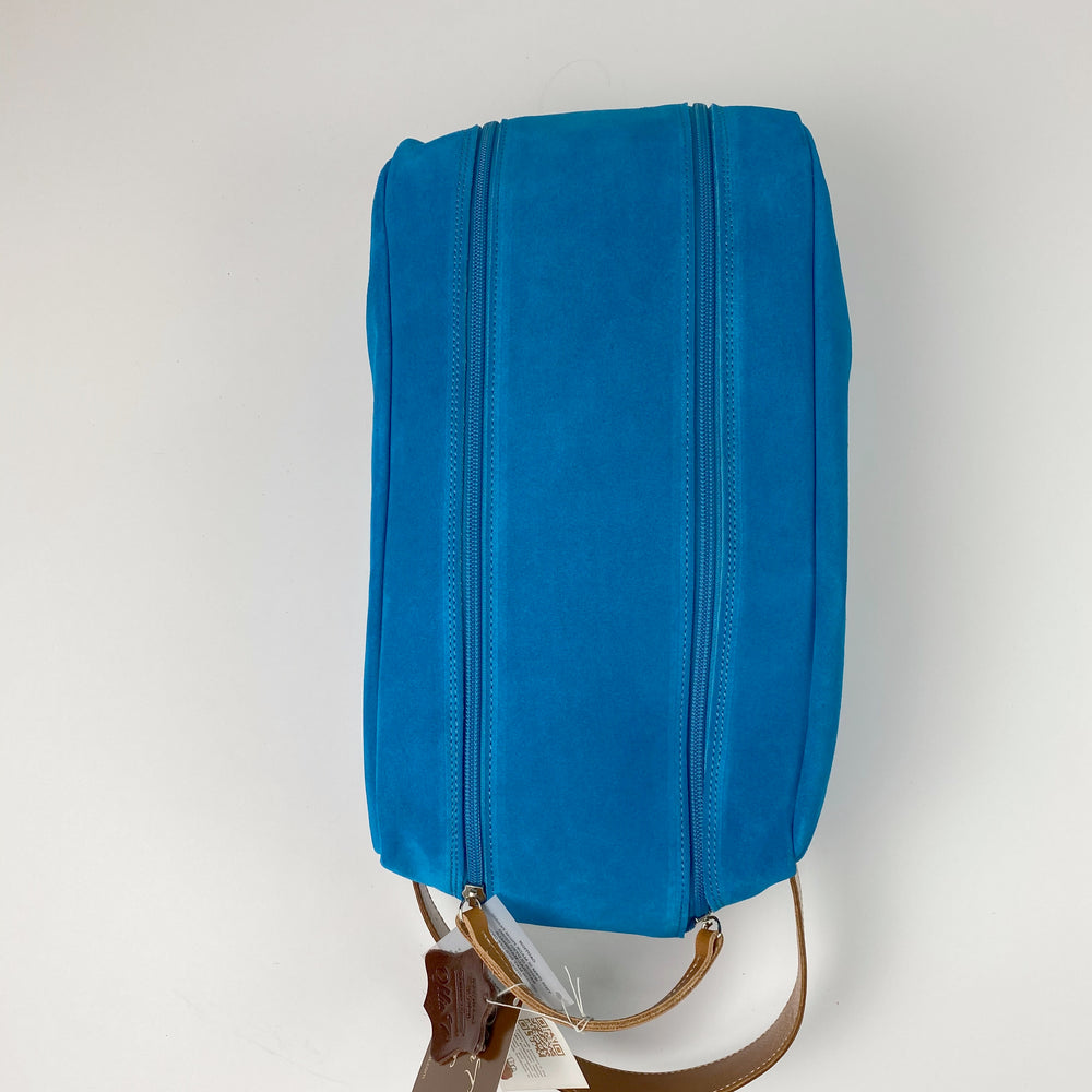Barcelona Suede Shoe Bag - Peanuts and Golf in Royal Blue