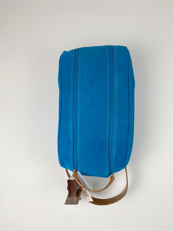 Barcelona Suede Shoe Bag - Peanuts and Golf in Royal Blue