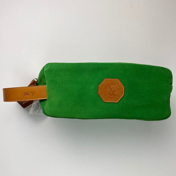 Barcelona Suede Shoe Bag - Peanuts and Golf in Green