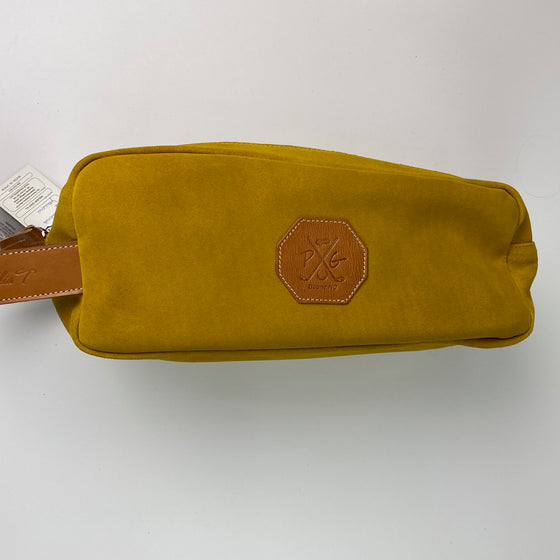 Barcelona Suede Shoe Bag - Peanuts and Golf in Yellow