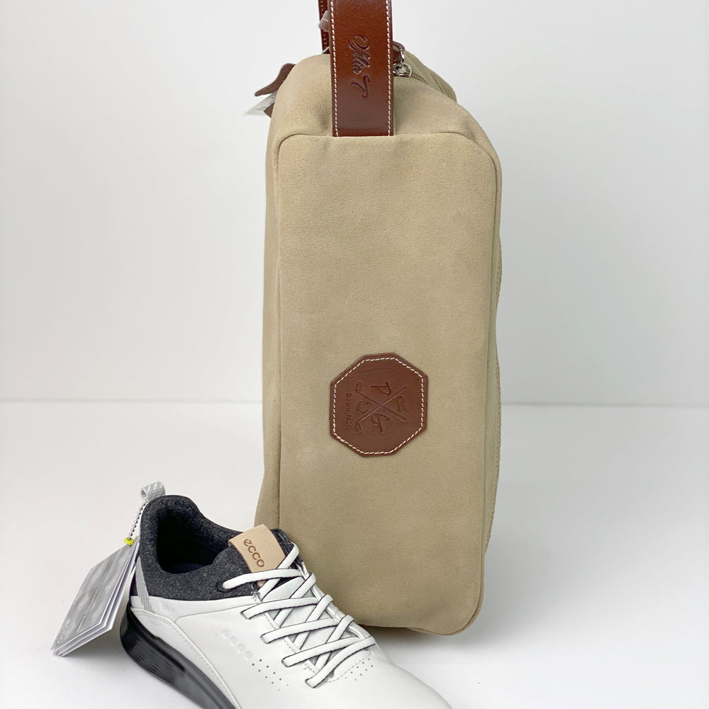
                      
                        Barcelona Suede Shoe Bag - Peanuts and Golf in Navy Blue
                      
                    