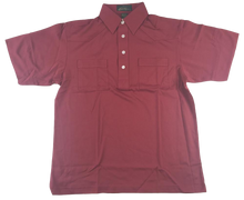  Sahara  Mens  Burgundy  Short  Sleeve Polo