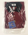 Double Eagle Mens Golf Polo  Red / Black Stripe