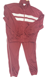  Sahara  Mens  Burgundy Jogging Suit