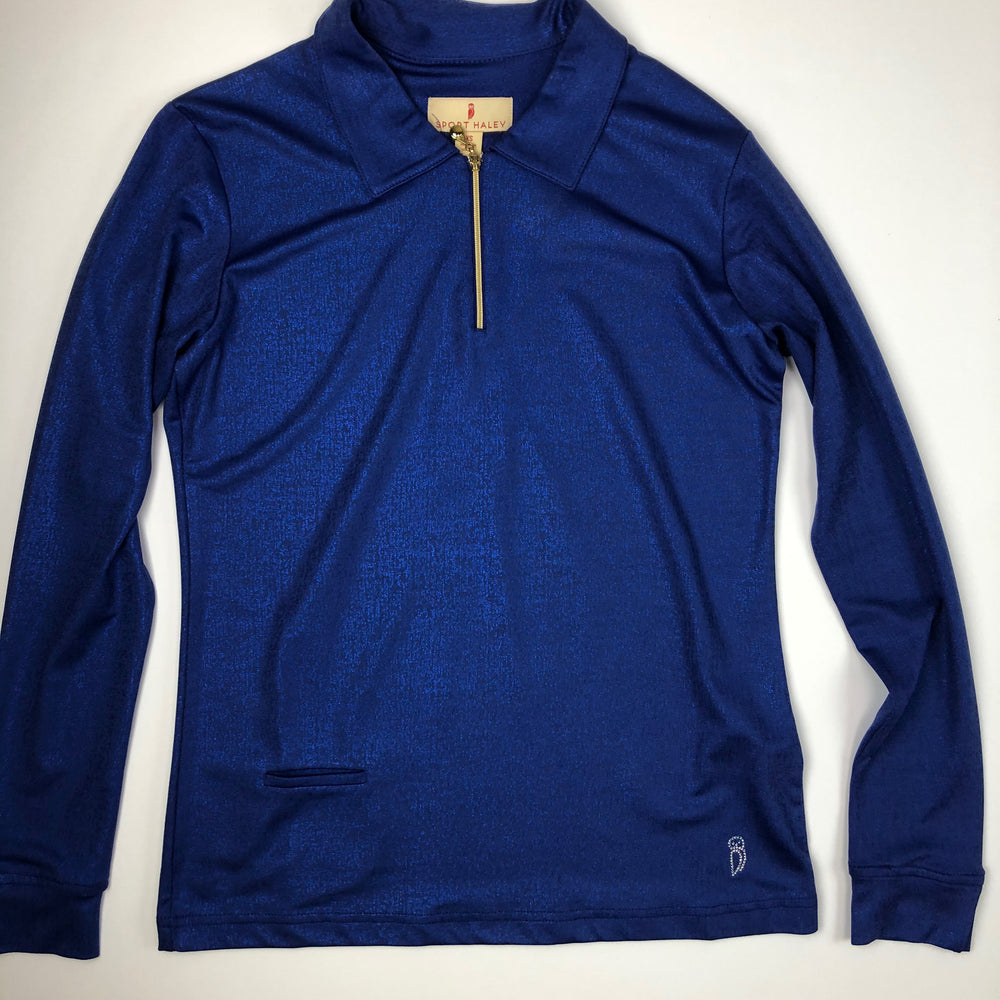 Sport Haley Royal Blue Long Sleeve Polo