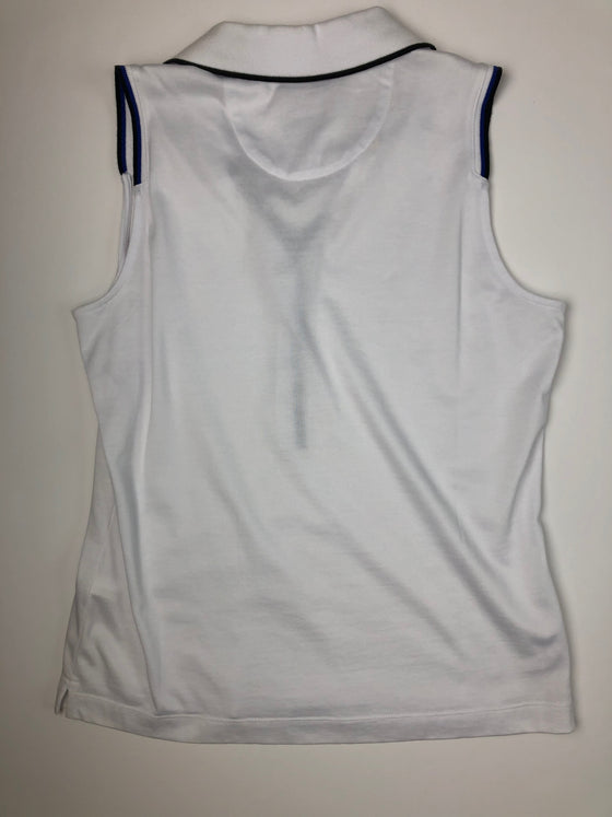 EP Pro White Sleeveless Shirt Blue Chip 5737