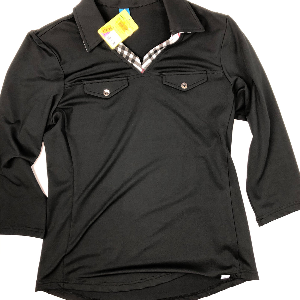 
                      
                        GG Blue Black Elbow Sleeve Polo #75104
                      
                    