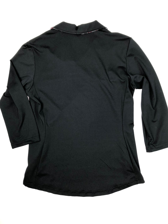 GG Blue Black Elbow Sleeve Polo #75104