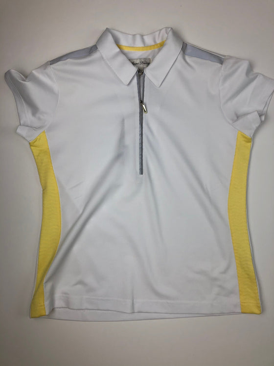 Sport Haley Short Sleeve Polo with Yellow