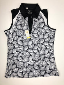  Monterey Sleeveless Fan Print Polo 2661