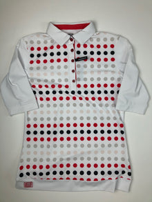  Loft 8 Beckley Elbow Sleeve Polo - Pinkberry Print