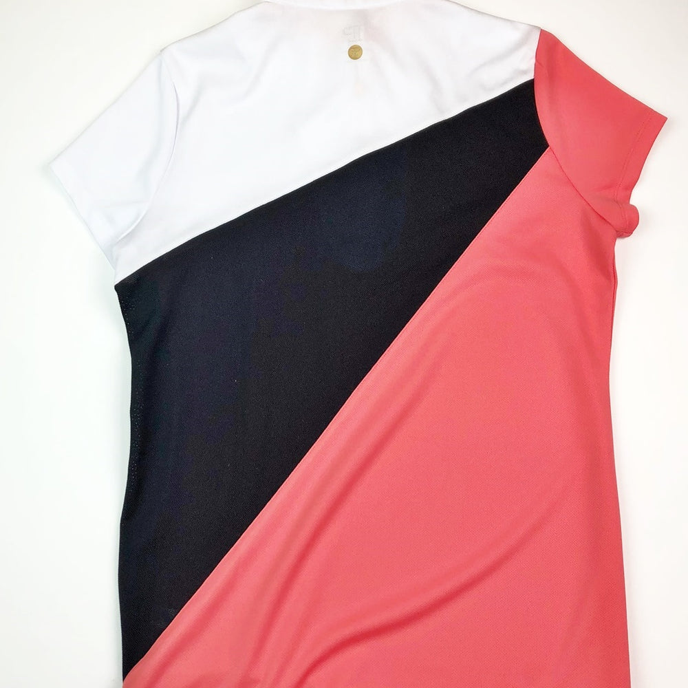 
                      
                        EP NY Short Sleeve Diagonal Blocked Zip in Melon
                      
                    