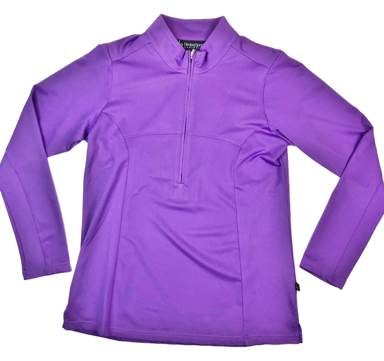 Birdee Sport Long Sleeve Polo in Purple