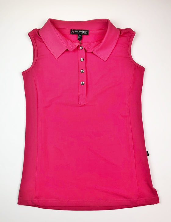 Birdee Sport Sleeveless Polo in Pink