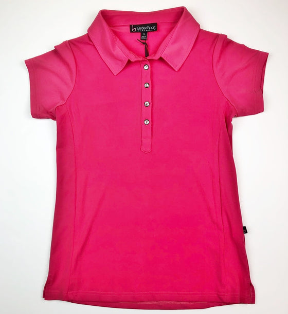 Birdee Sport Short Sleeve Polo in Pink