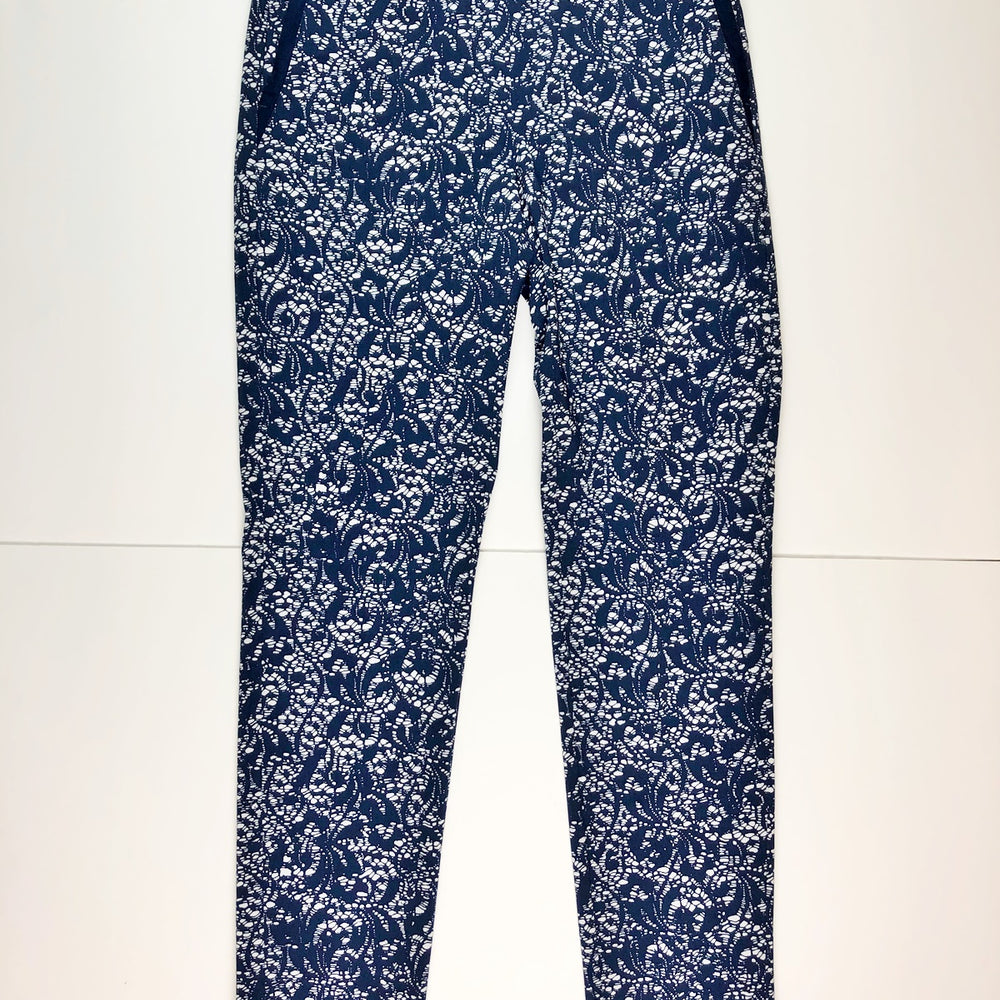 EP NY 39.5" Bicolor Lace Print Ankle Pant | SPF 50