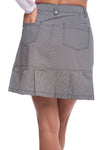 Ibkul Skort Gingham Check Black/White | UPF 50