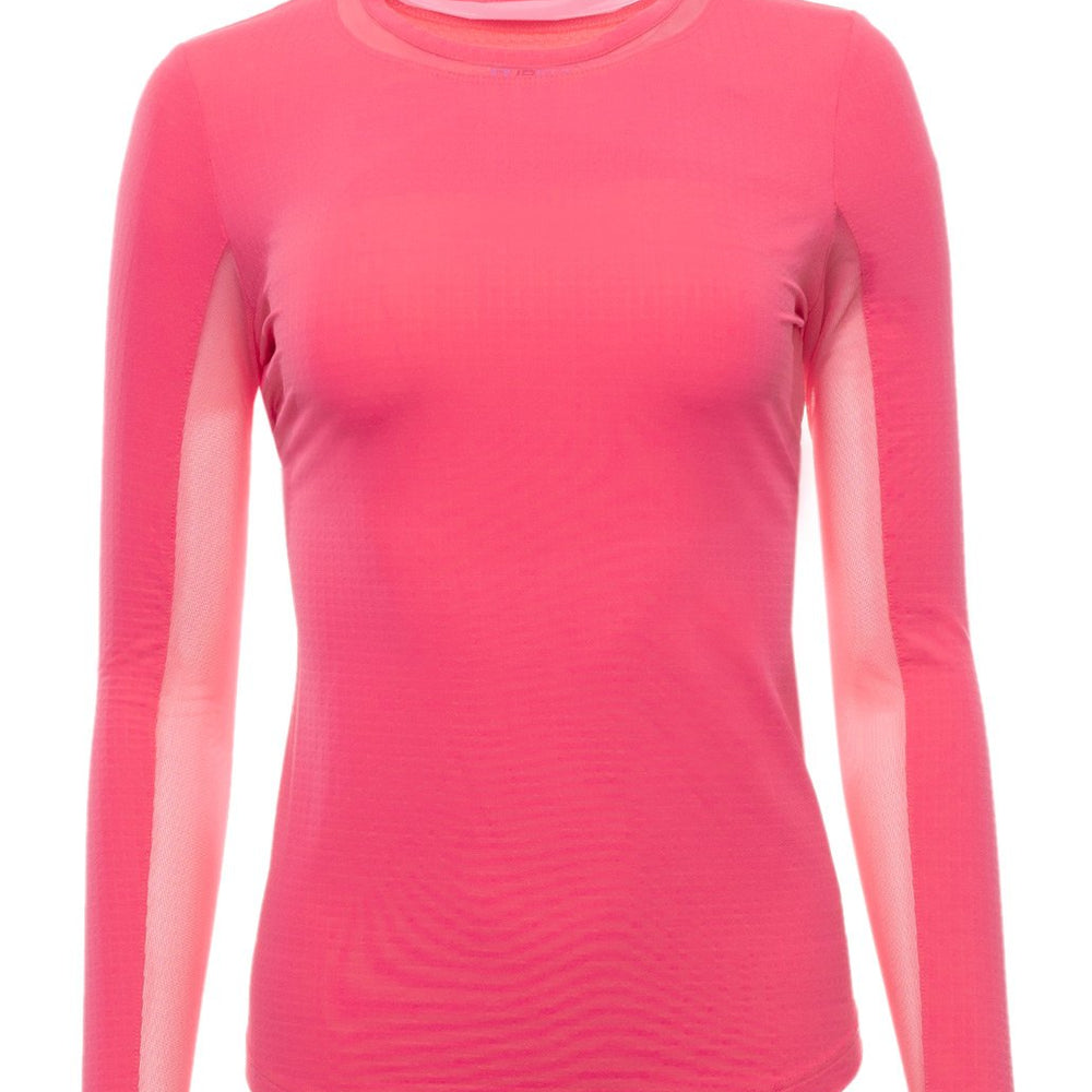 Ibkul Long Sleeve Crew Neck Sun Shirt: Watermelon | SPF 50