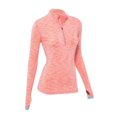 Zero Restriction SHAE Zip Mock - Creamsicle