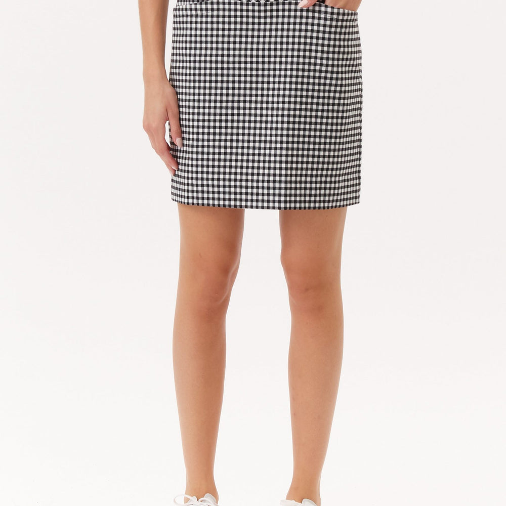 Swing Control Masters Skort -Gingham Black and White