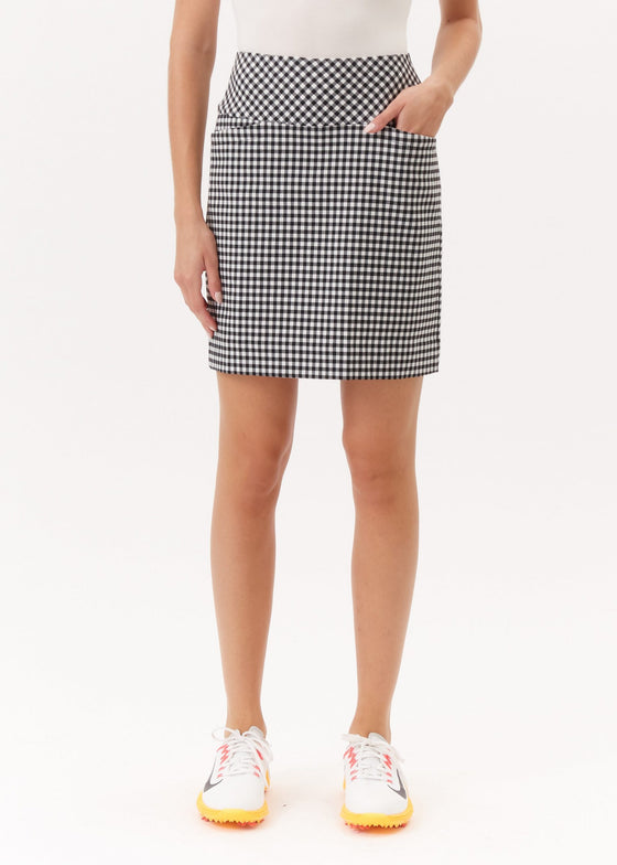Swing Control Masters Skort -Gingham Black and White