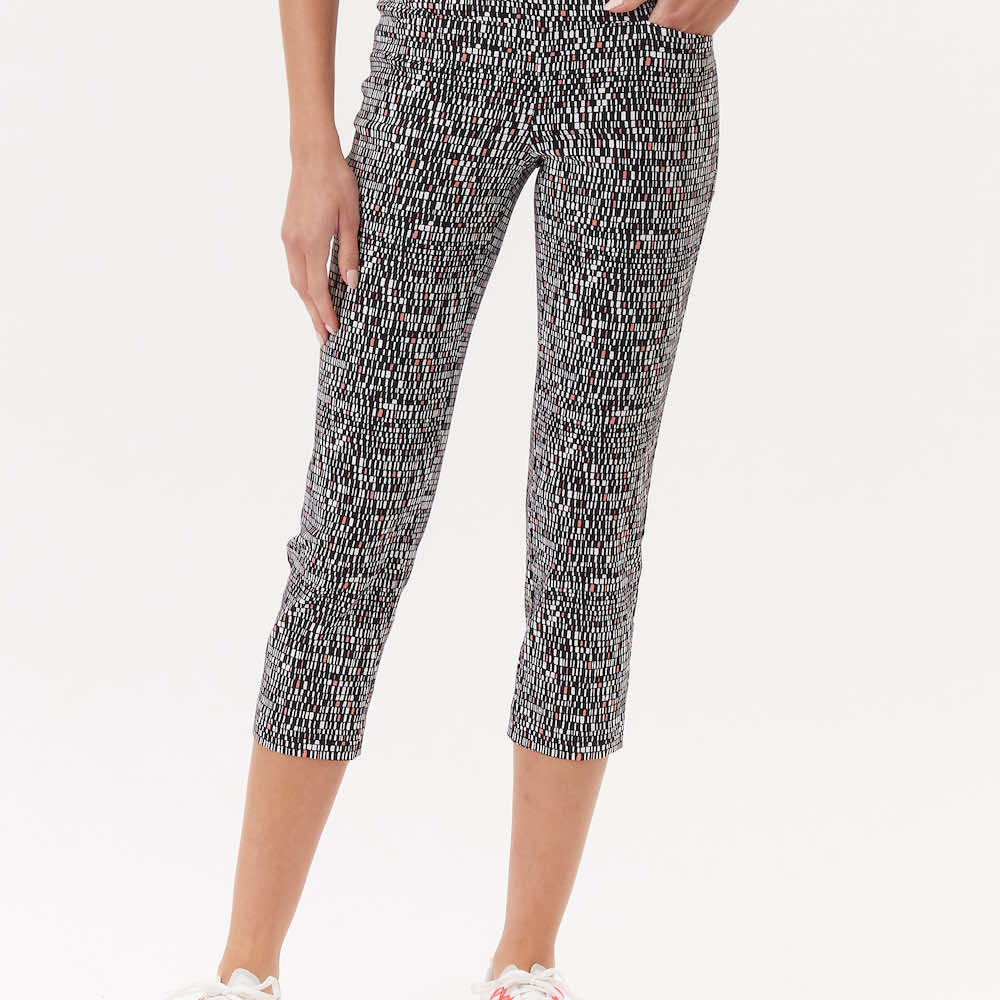Swing Control Masters Ankle Pant - Black Coral Geo