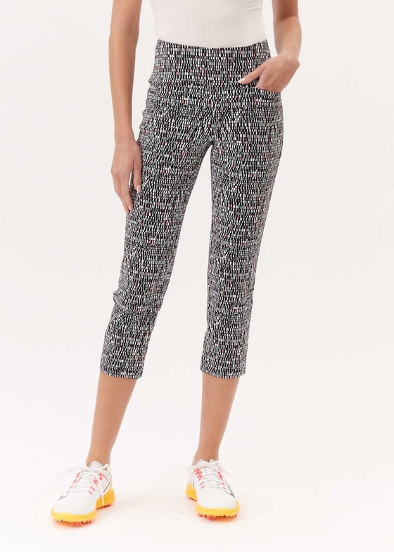 Swing Control Masters Ankle Pant - Black Coral Geo