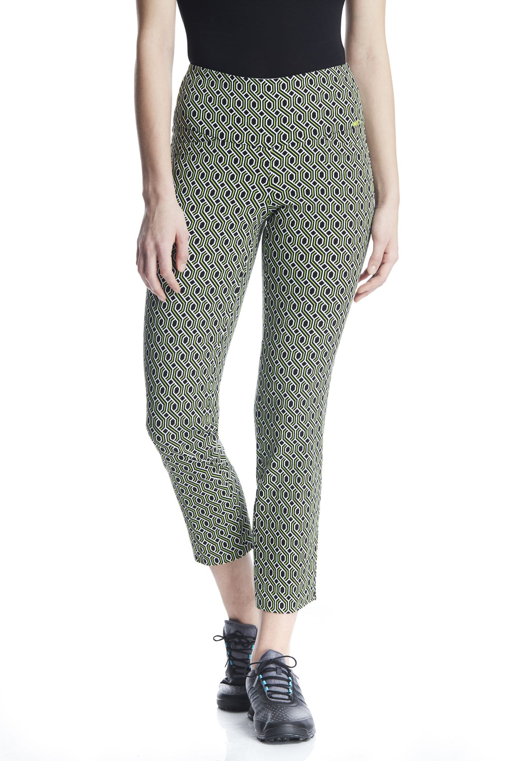 Swing Control Masters Ankle Pant - Emerald White Links