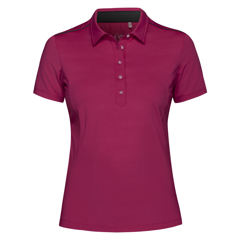  Nivo Diversity Polo UPF 30 Sun Shirt - Very Berry