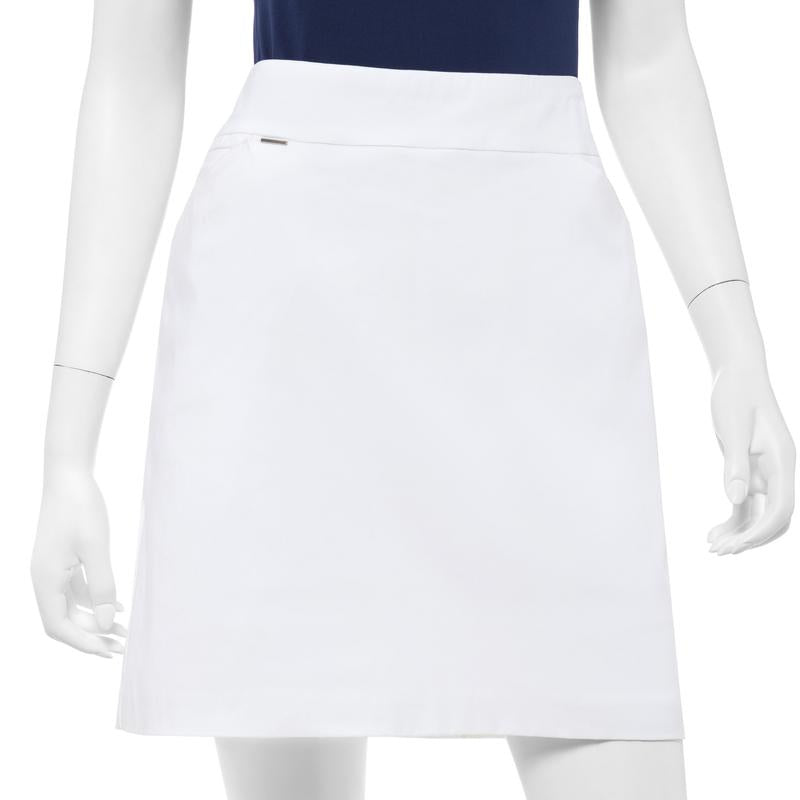 EP NY Knit Skort with Back Mesh Pleat - SPF 50 White