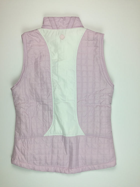 Sunice Quilted Vest - Lilac and White