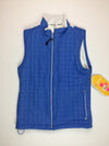 Sunice Quilted Vest - Medium Blue and White
