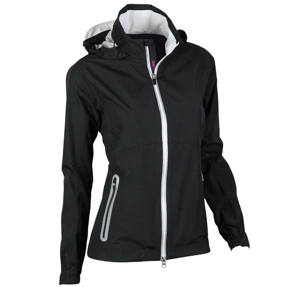 Zero Restriction Hooded Olivia Jacket - Black