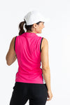 KINONA Sleeveless Golf Top - Swing Away - Peppy Pink