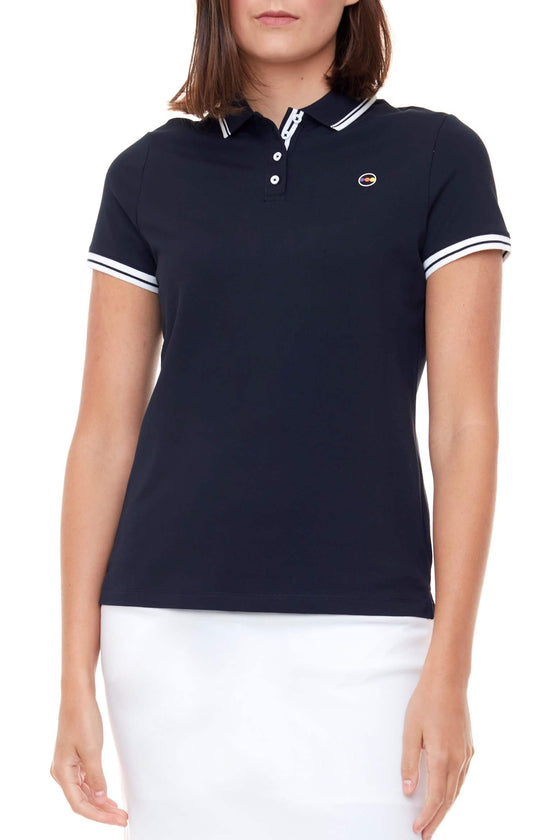 Swing Control Pique Short Sleeve Polo Shirt - NAVY