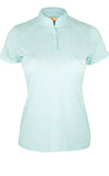 Sport Haley Summer "Haley Cool" S/S Gingham Print Polo | UPF 30