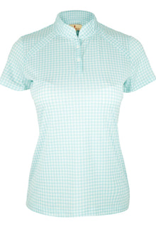  Sport Haley Summer "Haley Cool" S/S Gingham Print Polo | UPF 30