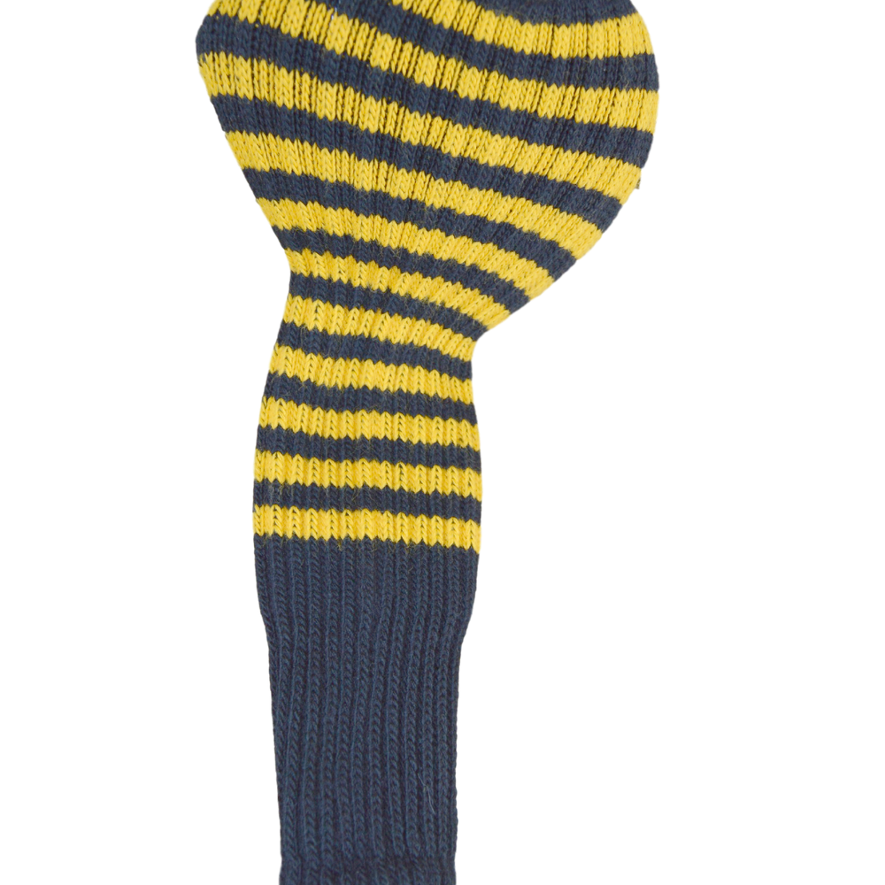 Black and Gold Club Sock Golf Headcover