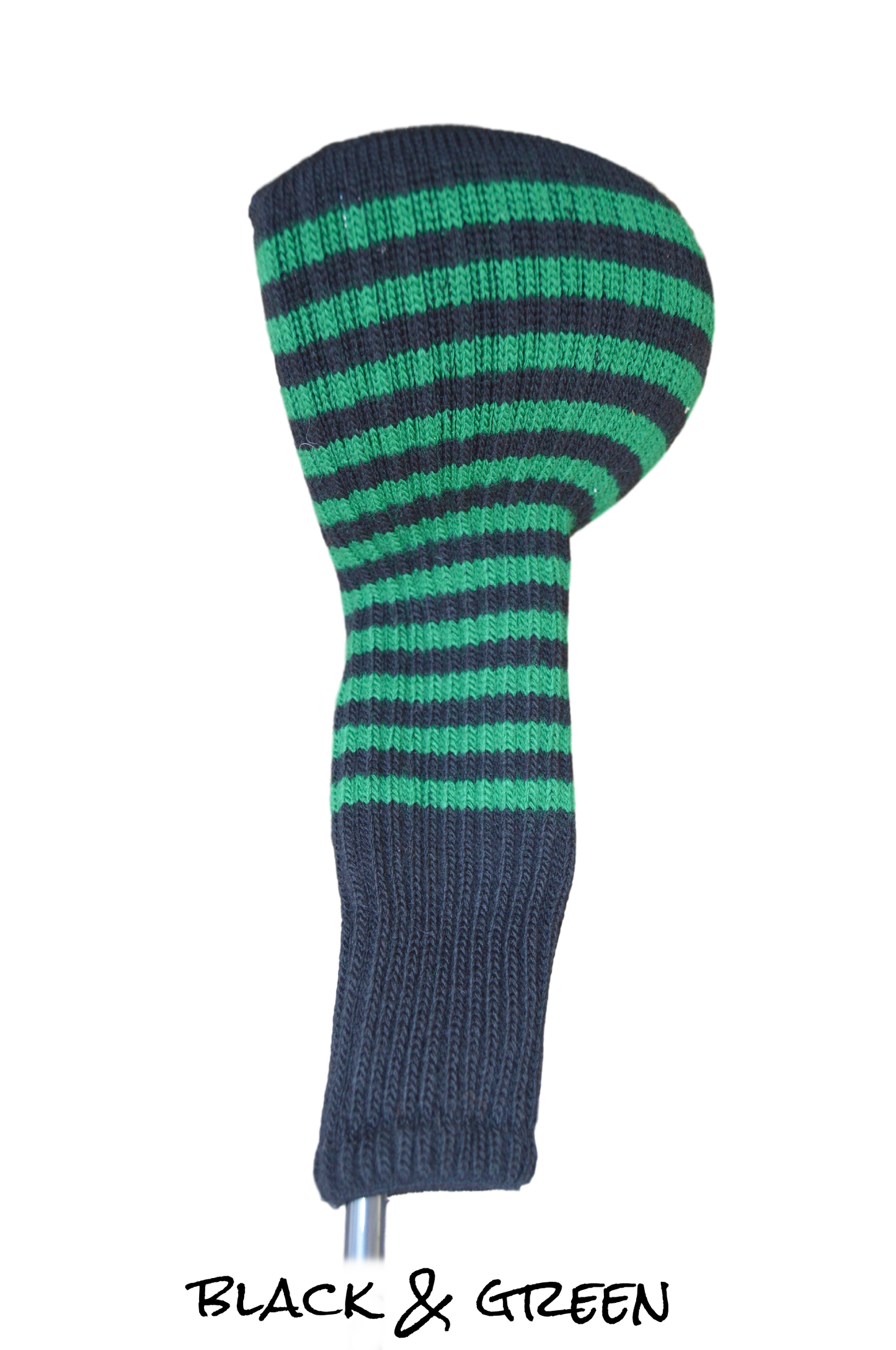 Black and Green Club Sock Golf Headcover