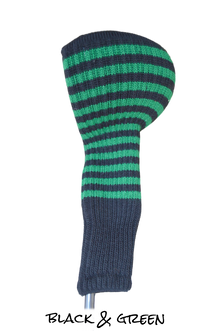  Black and Green Club Sock Golf Headcover
