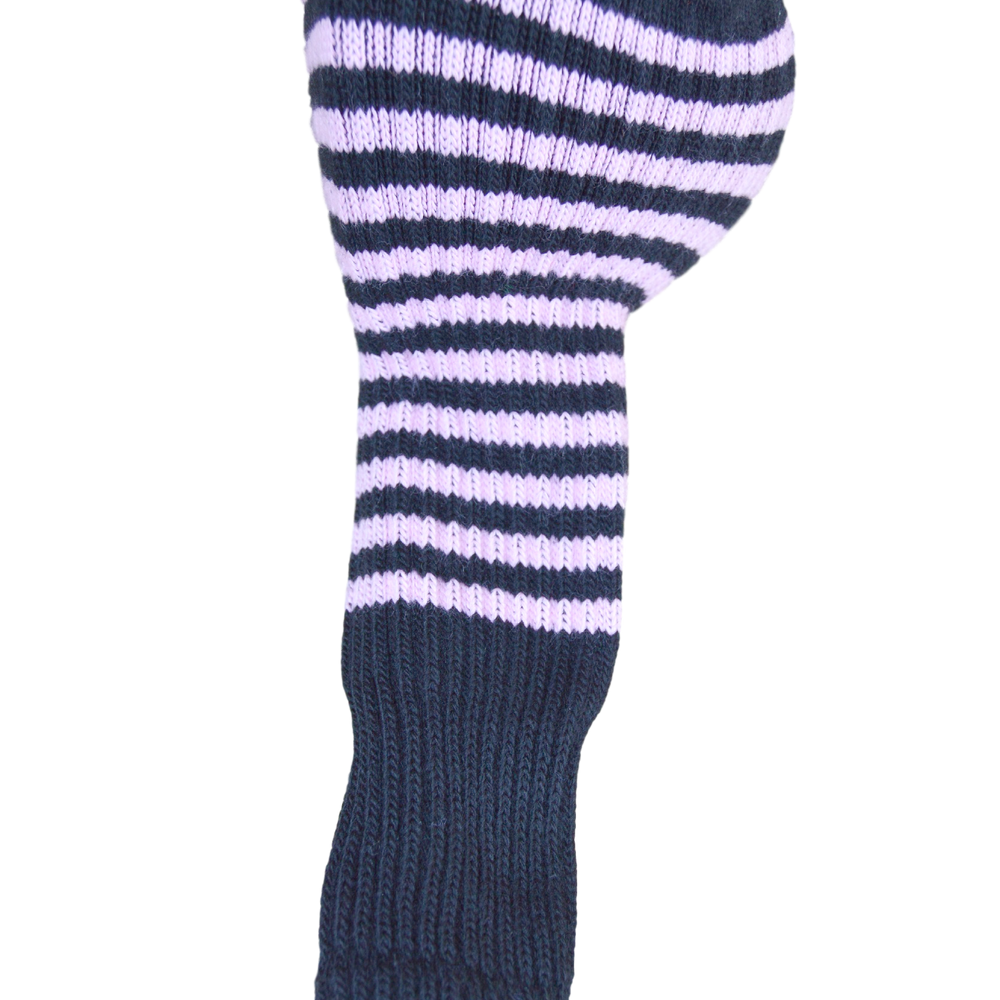 Black and Light Rose Pink Club Sock Golf Headcover