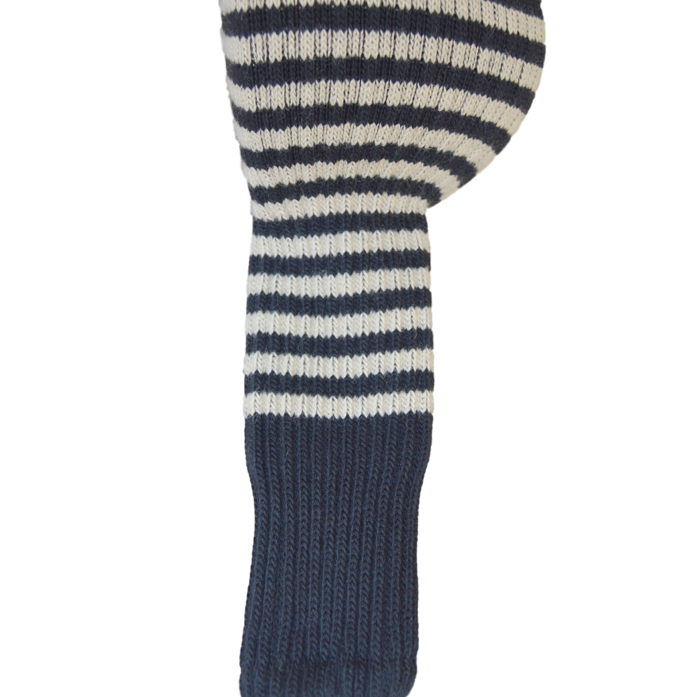 Black and Old Gold Club Sock Golf Headcover