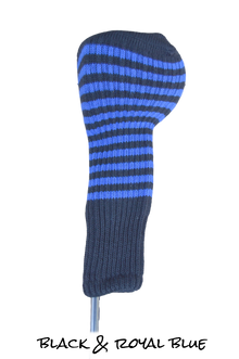  Black and Royal Blue Club Sock Golf Headcover