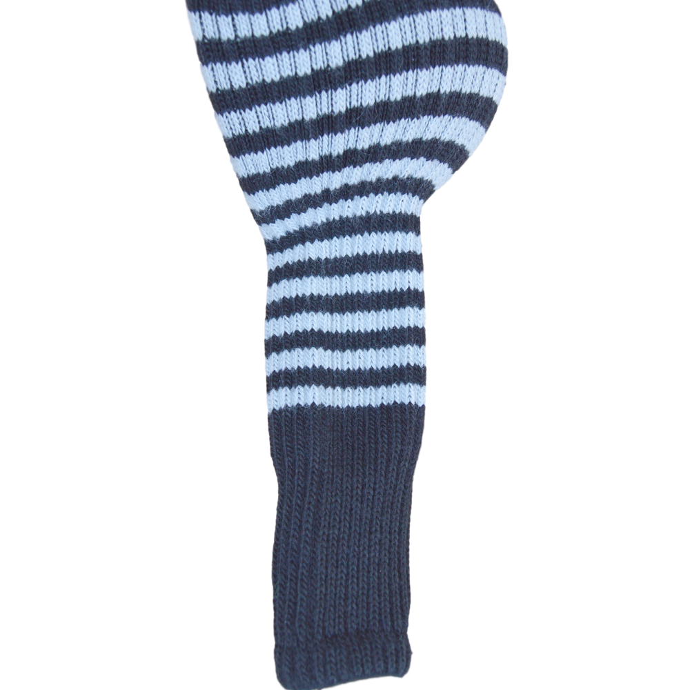Black and Silver Club Sock Golf Headcover